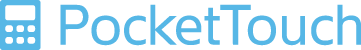 Logo featuring a stylised blue smartphone icon on the left and the words PocketTouch in blue text on the right, seamlessly integrating EPOS Systems.