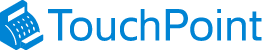The logo features a blue stylised polygon design alongside the text TouchPoint in blue font, hinting at its innovative EPOS systems integration.