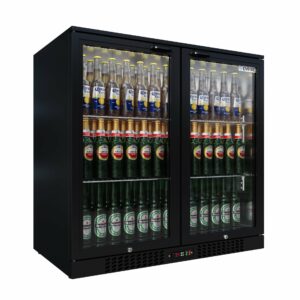 Double Door Bottle Cooler – A Rated Hinged Door Commercial Back Bar Fridge 208 Litre